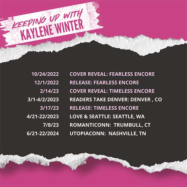 Keeping Up With Kaylene - Meet the Author Events